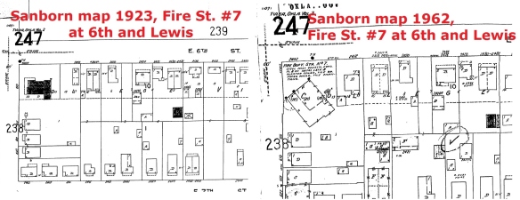 Sanborn Maps 1923 and 1962 prove that the there have two different structures on this location and not a remodel as some think.